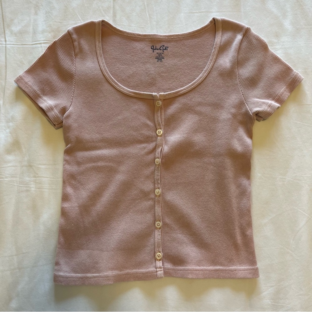 Pink Brandy Melville John Galt shirt